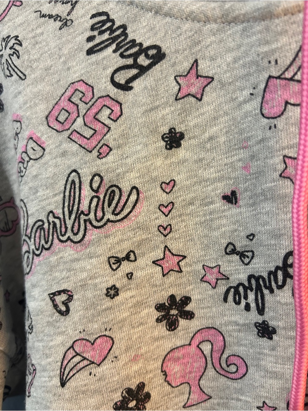Barbie Front Zip Hoodie - Size Medium - Picture 3 of 5